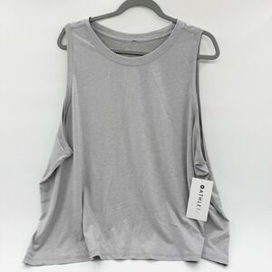 Athleta Uptempo Tank Top Grey 3X Plus Size Yoga Activewear 511863-15-2-1003 NEW